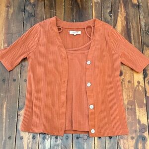 Madewell Cardigan & Tank Set